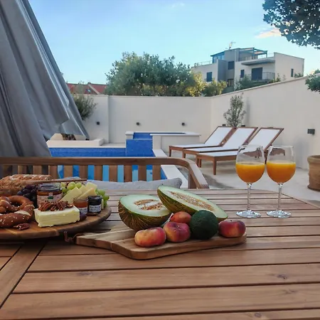 Mare Vista Rooftop Penthouse Sea View & Private Jacuzzi Apartment Trogir